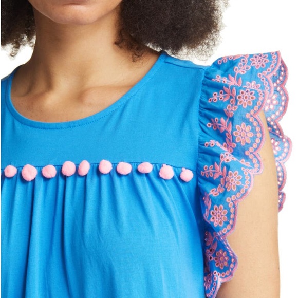 NWT Lilly Pulitzer Small Ave Dress with Pom Pom Detail - Picture 3 of 11